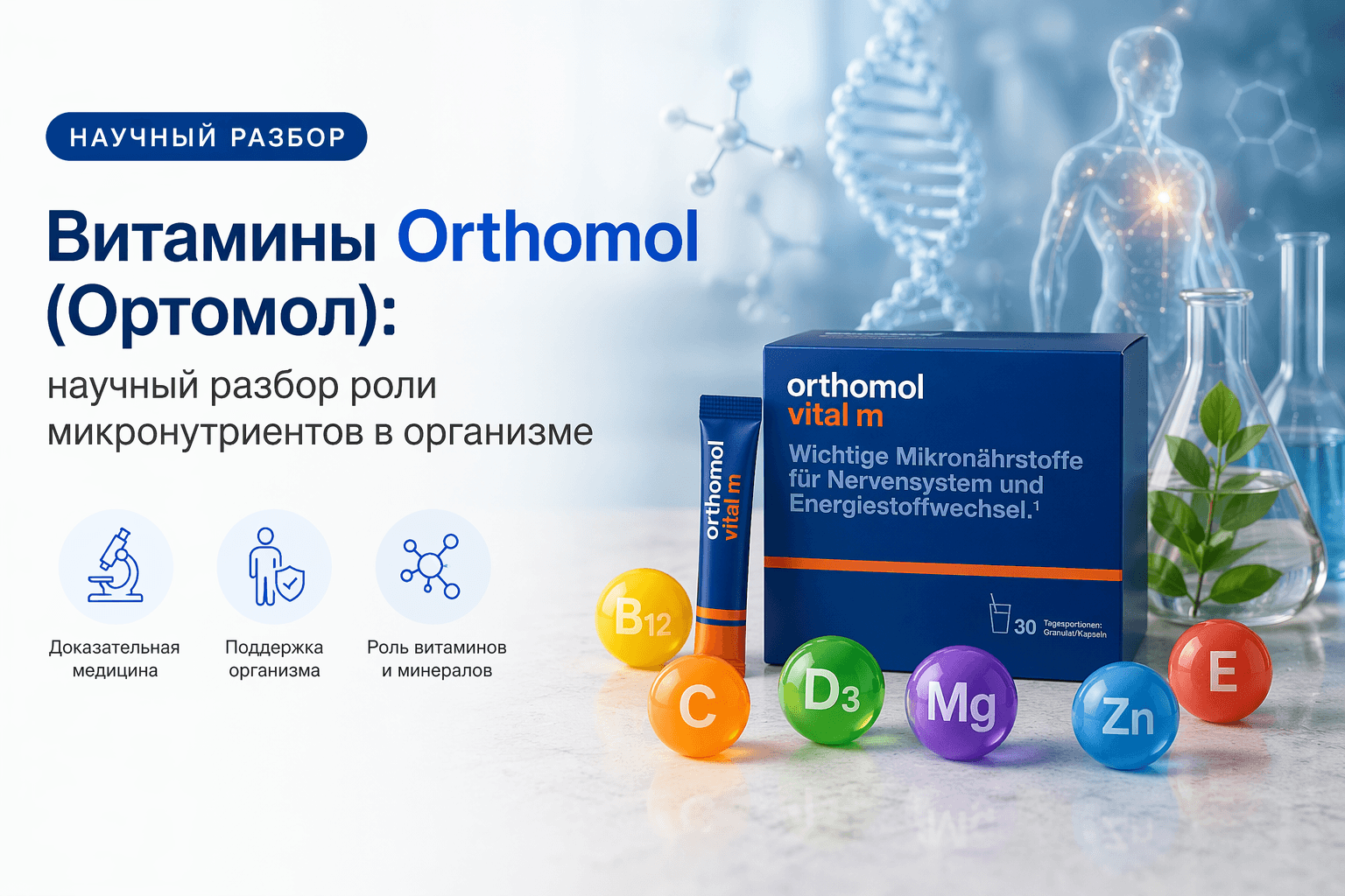 Витамины Orthomol (Ортомол): научный разбор роли микронутриентов в организме