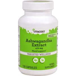 Vitacost Ashwagandha Extract Екстракт ашваганди 470 мг, 120 капсул