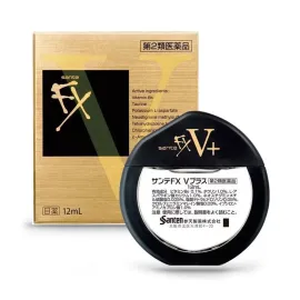 Santen FX V Plus Eye Drop освіжаючі краплі для втомлених і почервонілих очей, 12 мл