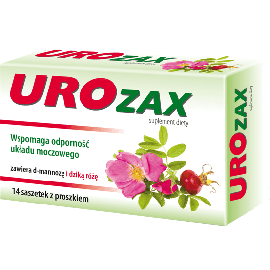 Urozax для здоров'я сечовидільної системи з D-маннозою, екстрактом шкірки граната, шипшиною, 14 саше