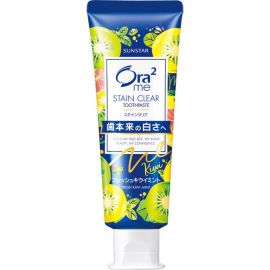 SUNSTAR Ora2 Me Stain Clear Fresh Kiwi Mint видалення зубного нальоту, відбілювання, м'ята і ківі, 130 г