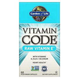 Garden of Life Vitamin Code RAW Vitamin E 60 капсул