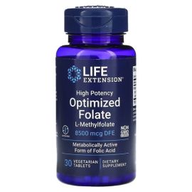 Life Extension High Potency Optimized Folate 8,500 mcg DFE 30 таб.